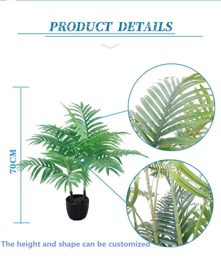 Wholesale/Supplier Indoor Evergreen Mini Faux Palm Trees Office Decoration Artificial Plant Silk