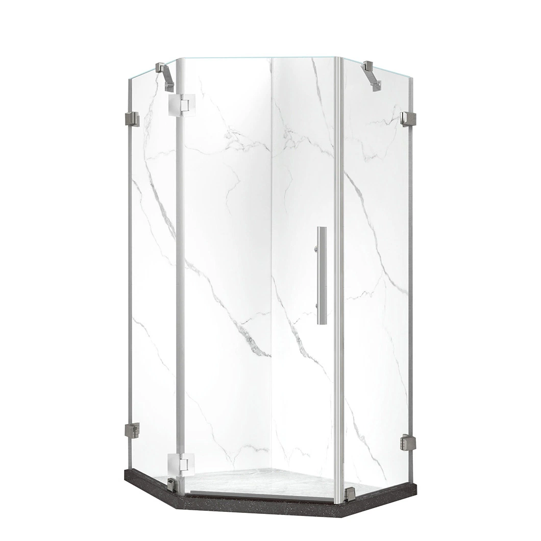 Qian Yan Corner Shower Enclosures China Luxury Stand up Shower Factory High-Quality Modern Design Style Extravagant Stainless Shower Room