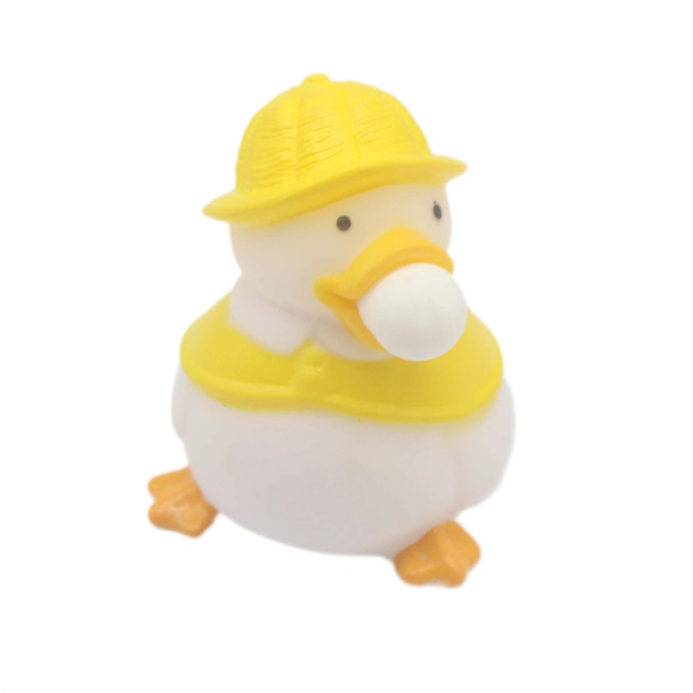 Pato burbuja Squeeze y escupir el pato de la burbuja de bebé pizca pizca Música para niños pequeños juguetes de Regalo de caja de persiana