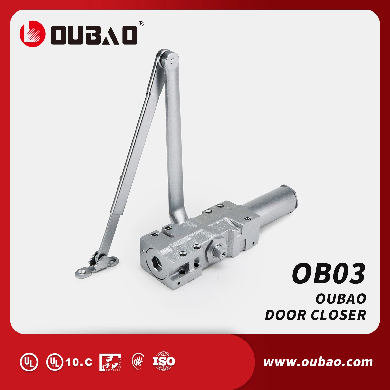 Adjustable Cast Iron Door Closer UL10c 3 Hours Fire Rated (OB03)