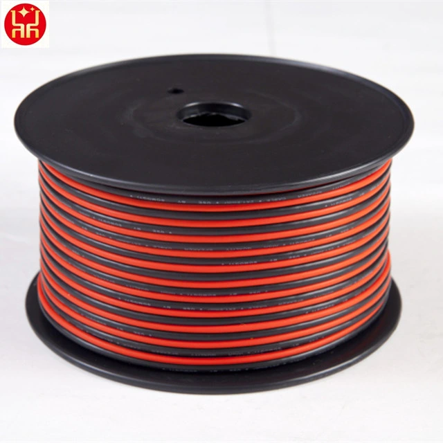 Negro y rojo de 0,5 mm de cable de altavoz OFC