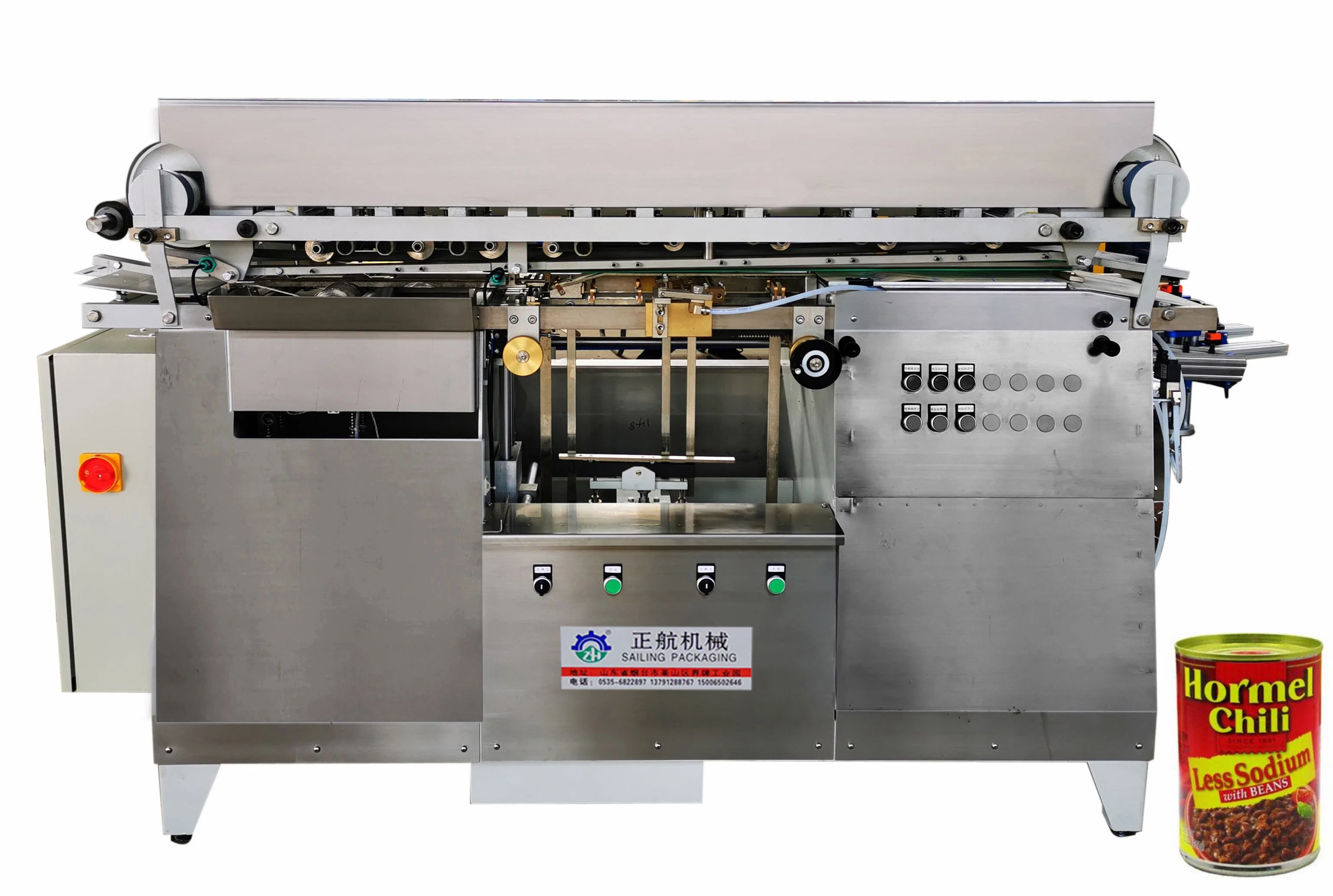 Hot Melting Can Tin Jar Rolling Labelling Machine Equipment