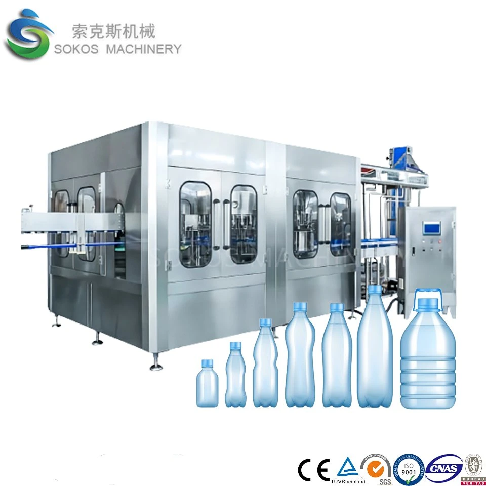 Automatische 3 in 1 Pure Mineral Pet Small Bottle Befüllung Linie Abfüllanlage Wasser Produktion Linie Verschließmaschinen Trinkwasser Füllmaschine