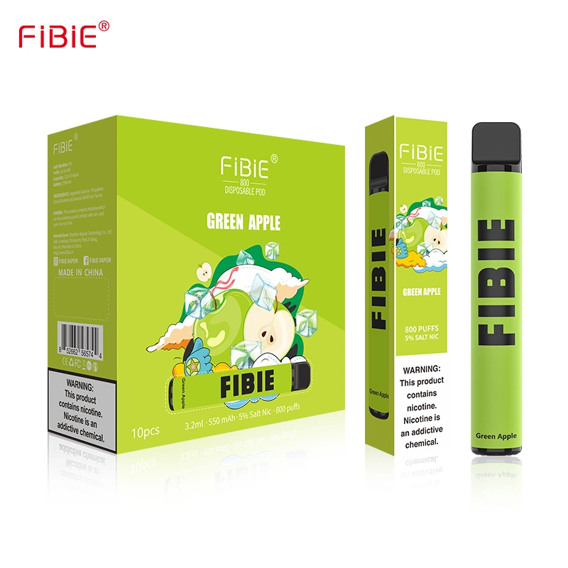 Farbe Box Pack 800 Puff Zigarre Großhandel UK Preis Gesundheit Wiederaufladbare elektronische Raucher E Cig