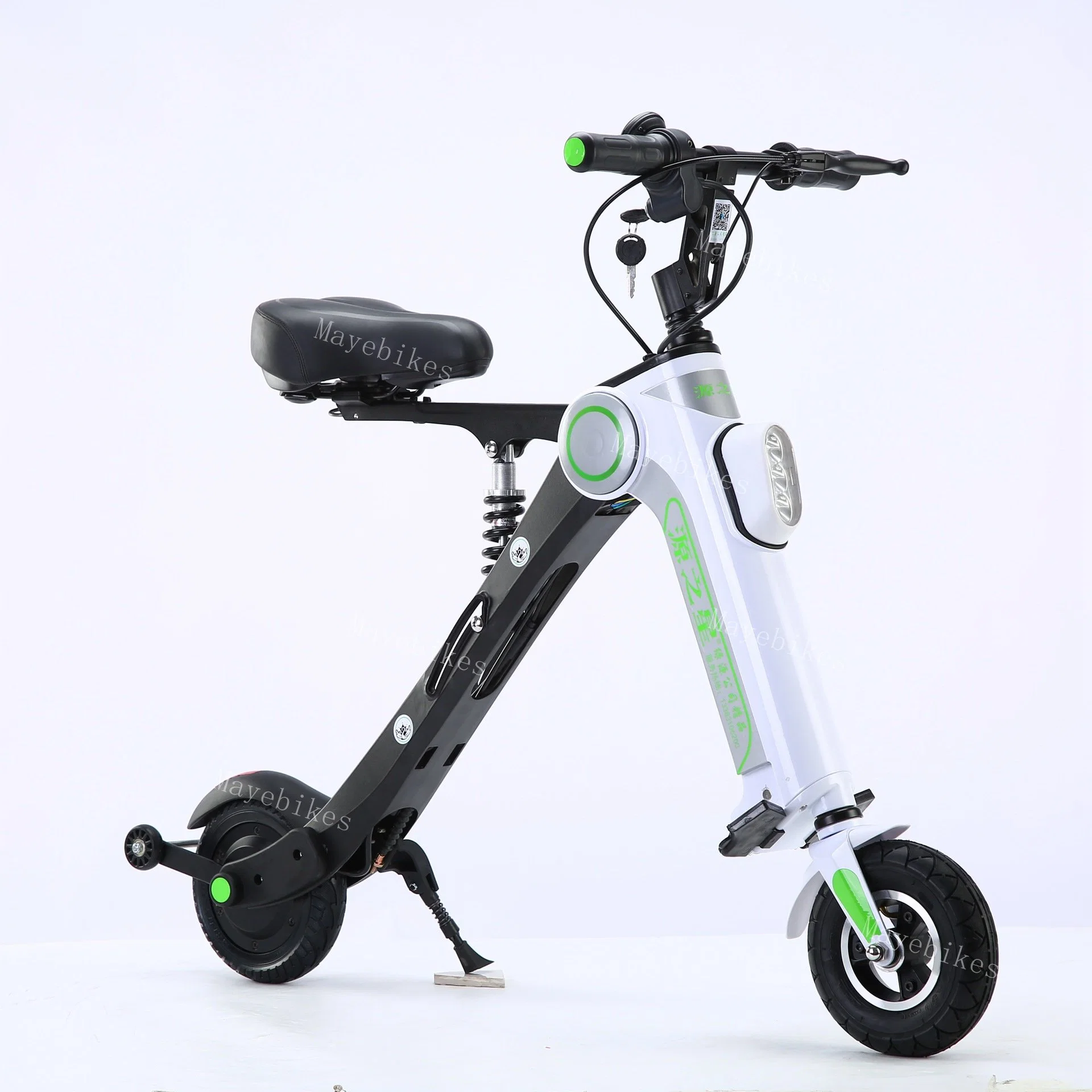 Bateria de lítio dobrável eBike Electric, 36 V, 7,5 a, motor sem escovas, 18650 Bicicleta elétrica dobrável portátil com Sccoter para adultos