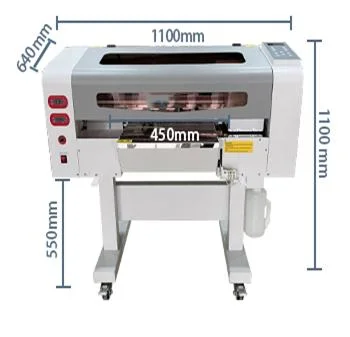 30cm 2 Head XP600 Hot Melt Powder Machine Dtf T-Shirt Printer for All Type Fabrics Textile Cloth