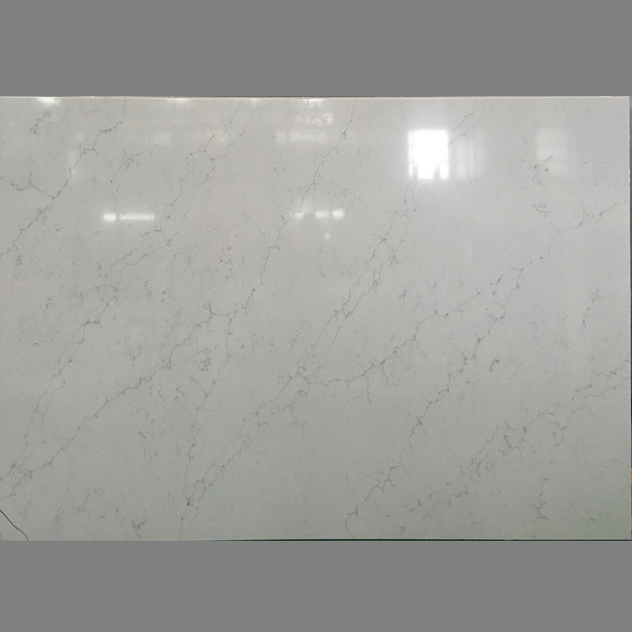 Quartz artificial SwLabs Branco Color Calacatta White Quartz Stone for Bancada/topo de gama DD2