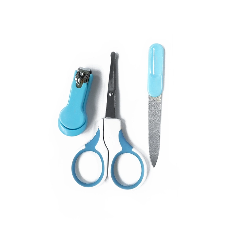 Infant Safety Scissors Nail File and Baby Nail Clippers Kits Manicure Set with Case