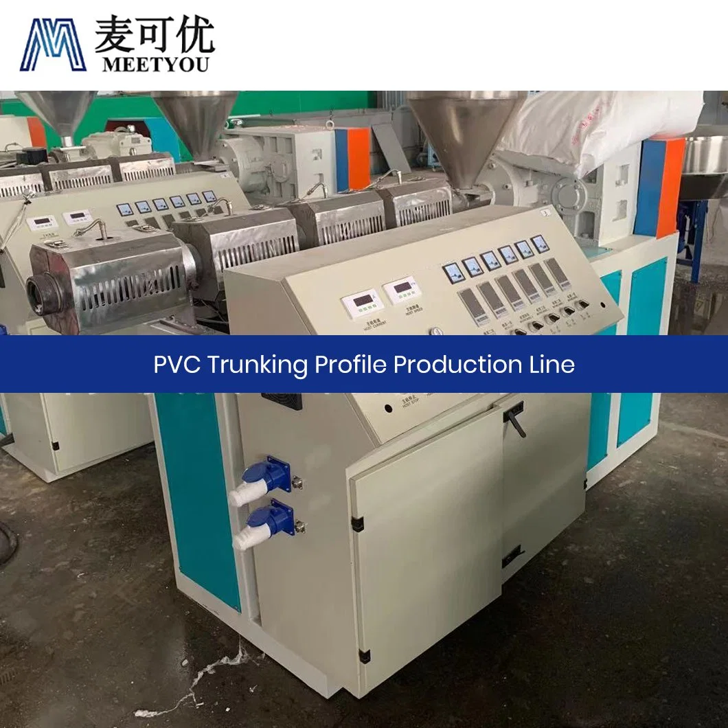 Meetyou Machinery Profile Extruding Machine OEM Customized China PVC Work Efficiently Black PVC Trunking Profle Production Line Manufacturing