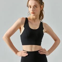 Ropa de yoga sin anillo de acero Fitness Top con Breasts Gym Sujetador