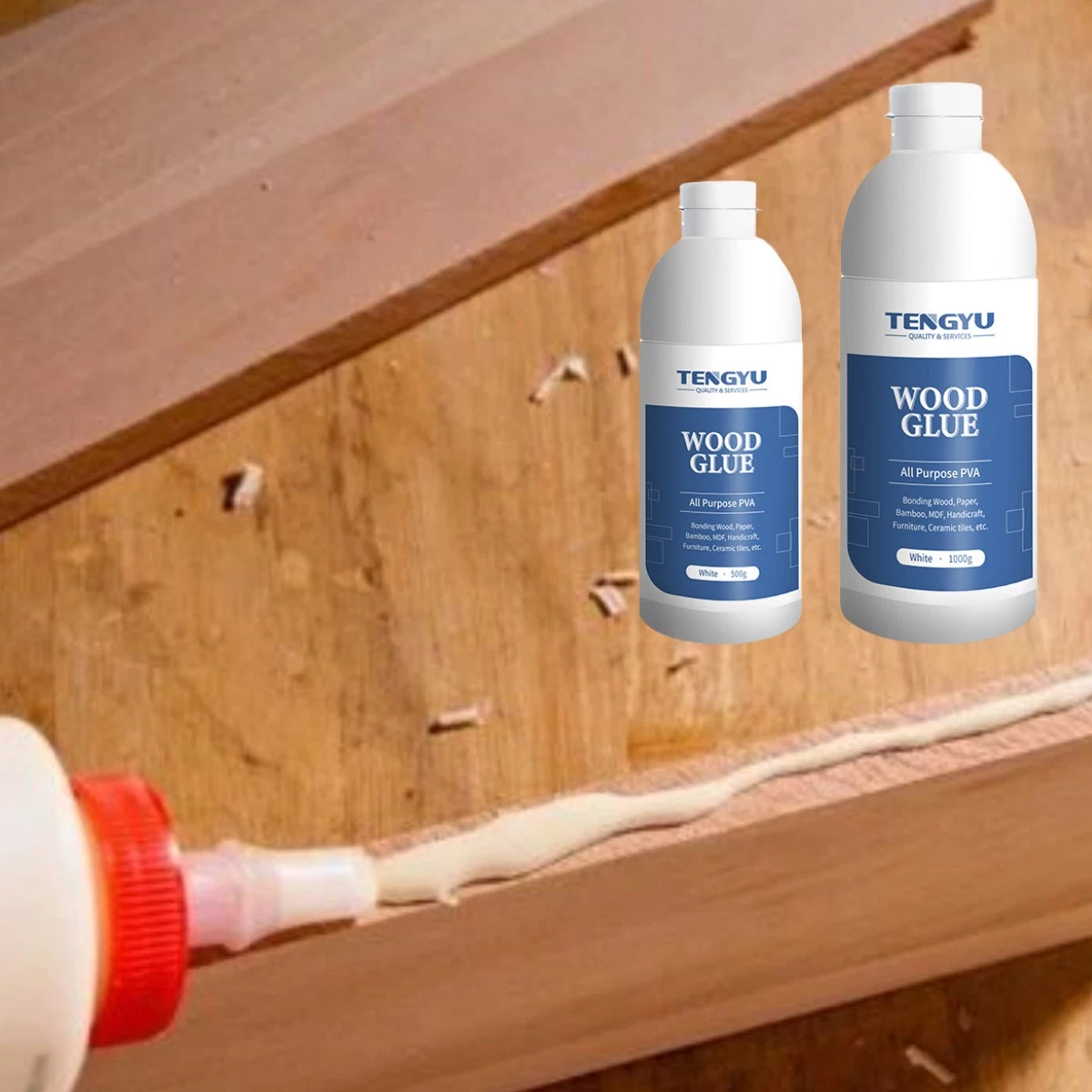 35% Solid Content Wood Glue PVAC Waterproof White Woodwork White Glue