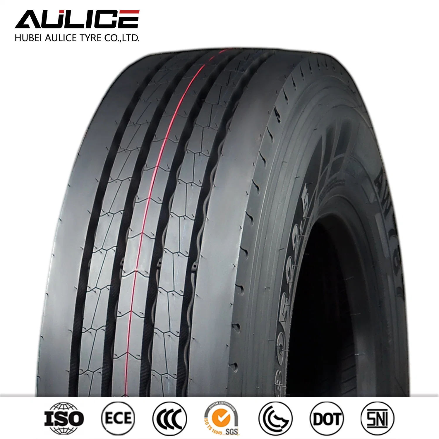 11R22.5 neumático de camión radial de acero, AR8181 AULICE TBR/OTR fábrica de llantas, neumáticos tubeless, fuerte tracción y agarre terreno superior