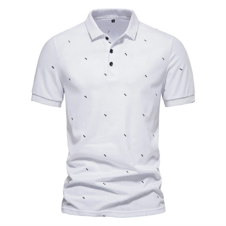 Hot Sale T-Shirt Breathable Quickly Dry Solid Printed Causal Man Polo T-Shirt