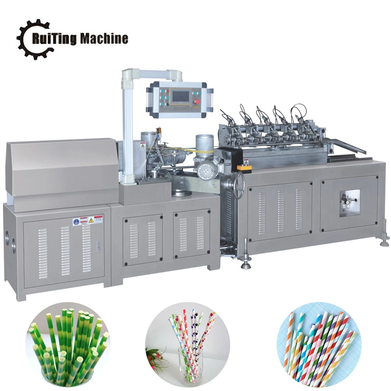 Multi-Knife System Online Cutting Paper Straw Tube Making Machine