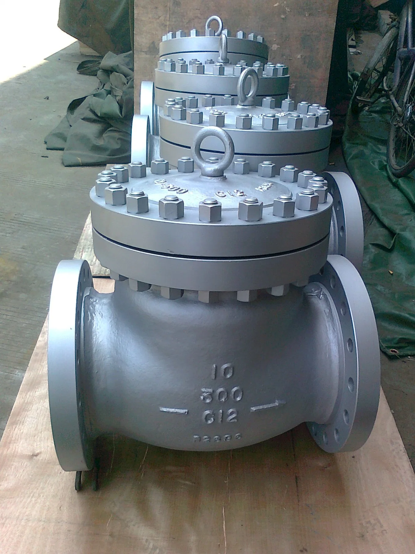 Válvula de retención de giro de acero al carbono DIN PN16 Dn600