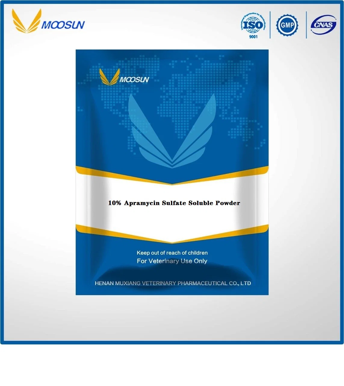 Poultry Medicine 10% Apramycin Sulfate Soluble Powder Veterinary Drug
