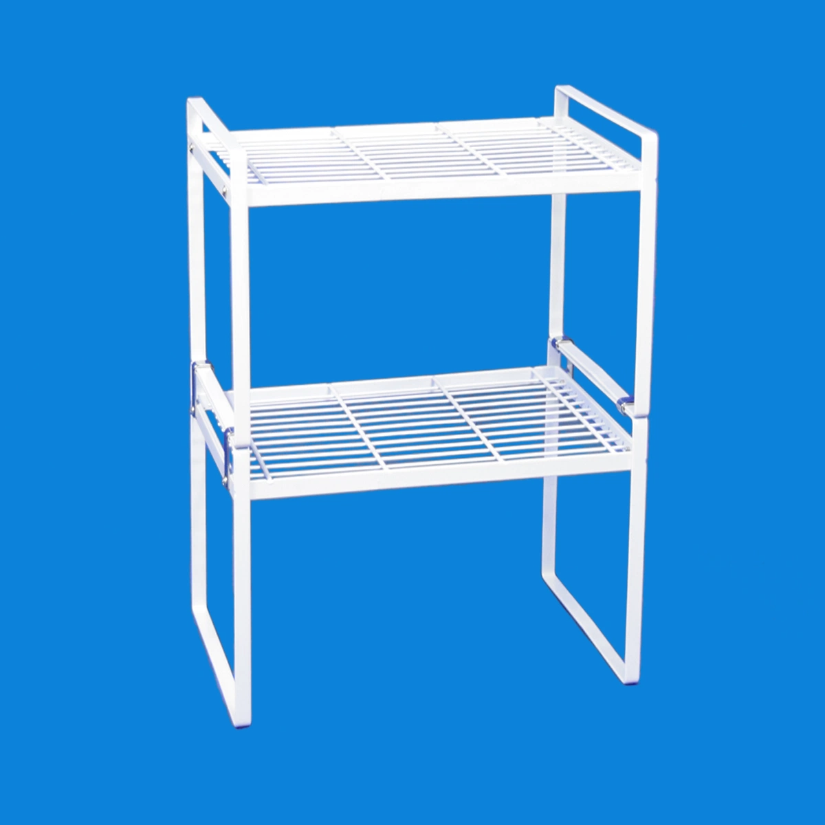 Add on Stacking Metal Wire Shelving Rack Household Items Holder Space Saving Organizer (pH2302Z)