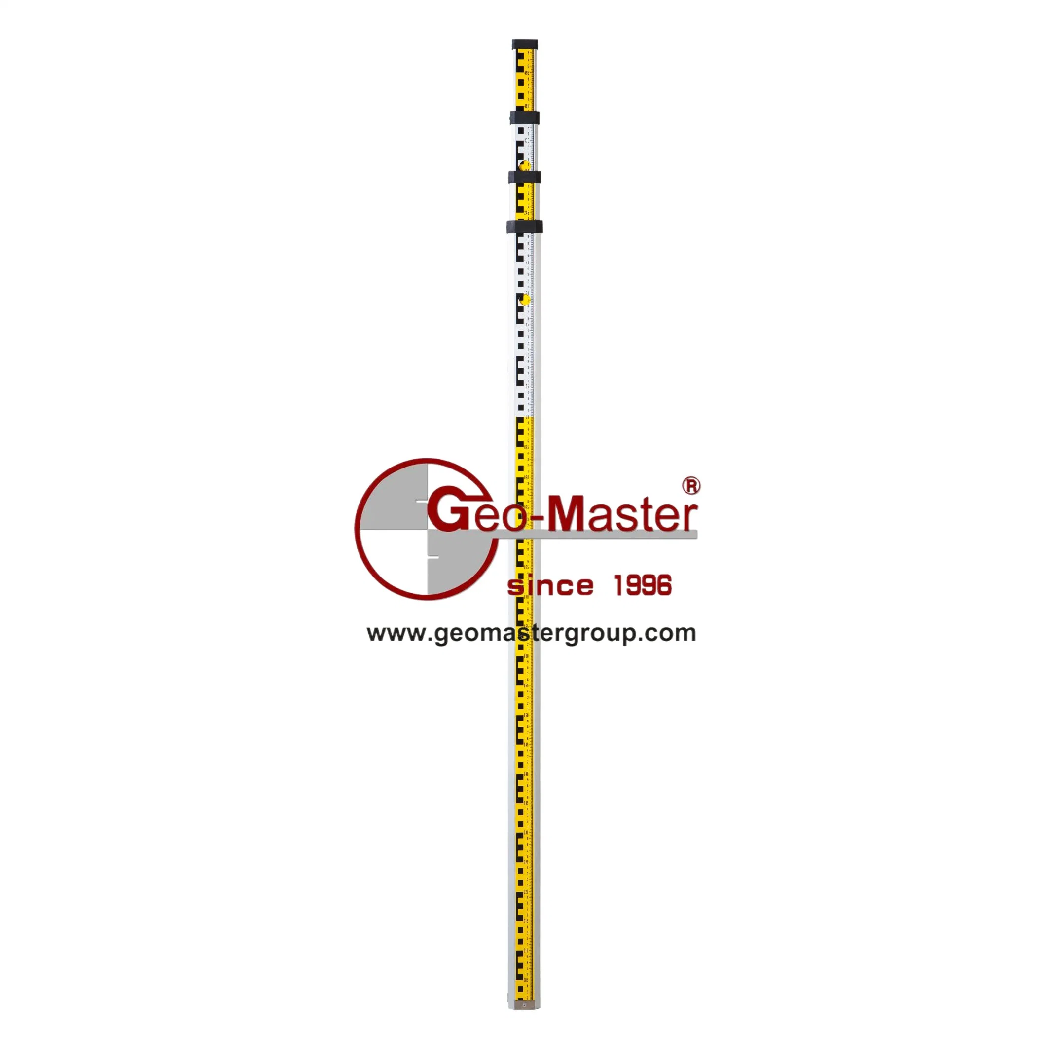 Geomaster 5m&times; 4sections Telescopic Barcode Staff for Topcon/Sokkia Digital Levels