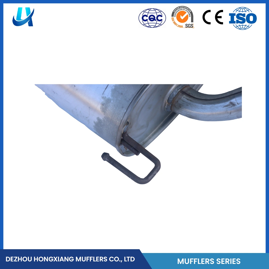 Ponteira Hongxiang e módulo ponteira universal China mais silencioso Fabrico de silenciador OEM Custom Steel material da carroçaria silenciador de 25 mm