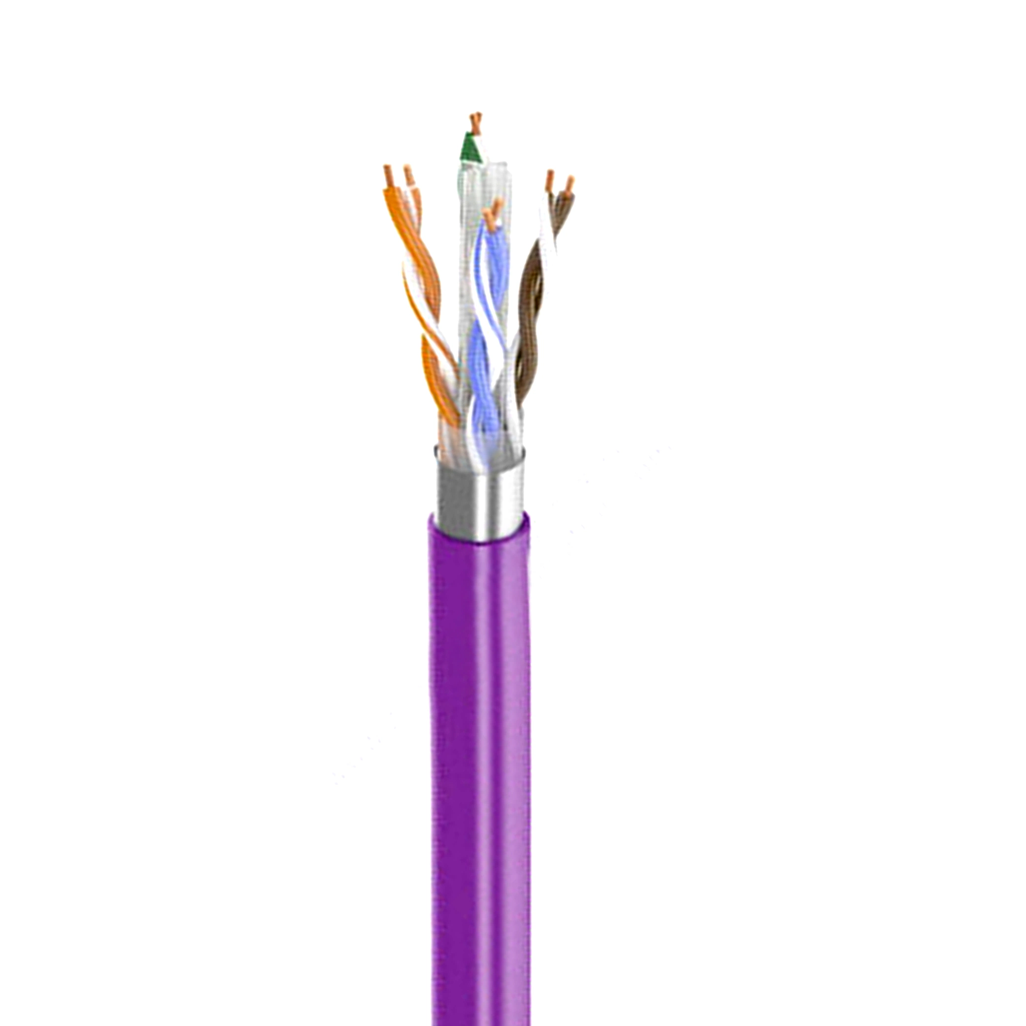 كبل شبكة الاتصال المحلية (LAN) لشبكة الاتصال القياسية CAT6A FTP أو CAT6A F-UTP كابل البيانات