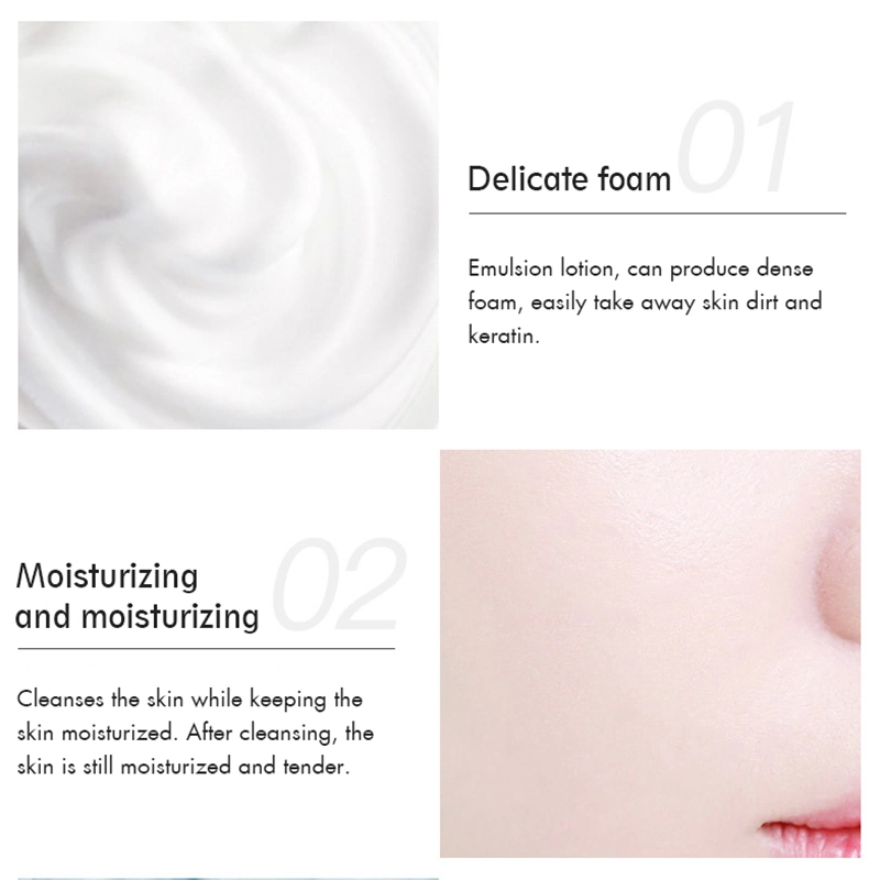 OEM Moisturizing Cleaning and Washing Face Deeply Remove Dirt From Pores and Oil Control Deep Cleansing Facial Cleanser