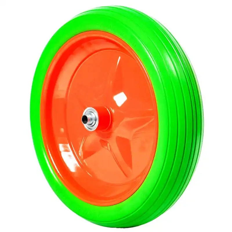 Wholesale/Supplier 16 Inch 4.00-8 PU Foam Trolley Garden Cart Wheels 16 Inch PU Foam Wheel