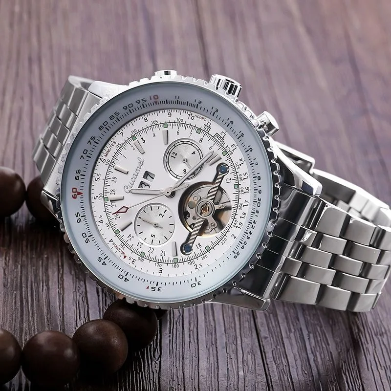 Automatic Mechanical Watches Luxury Designer Watches Hollow Waterproof Business Watches