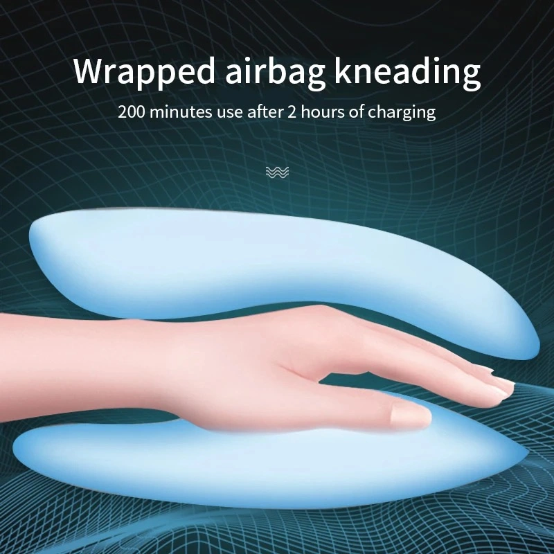 Hot Sale LCD Screen Type-C Airbag Wrapped Wireless Electric Mini Hand Massager