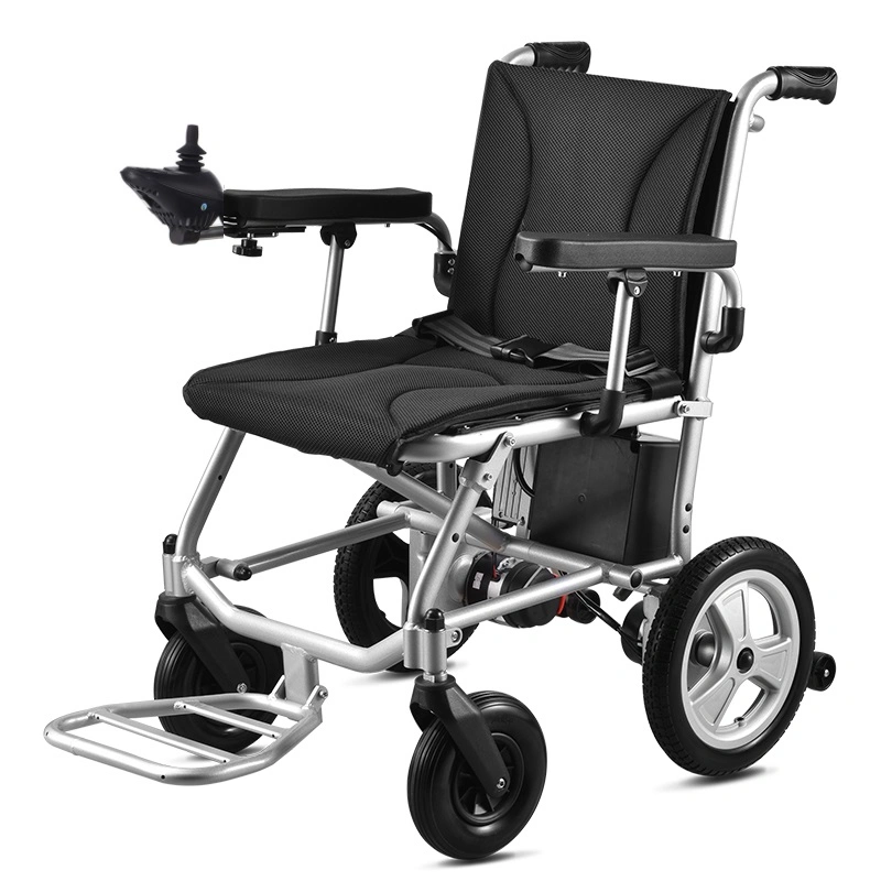 Ksm-611 Pull Rod Style Airline Approved 10ah Lithium Battery Lightweight Electric Wheelchair for Adult