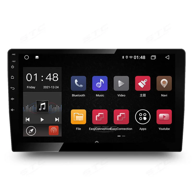 Android 11 DVD Auto 10 Inch OLED Touch Screen Radio IPS+2.5D Car Audio GPS Navigation Online Theme 48 Band EQ Network 4G Player