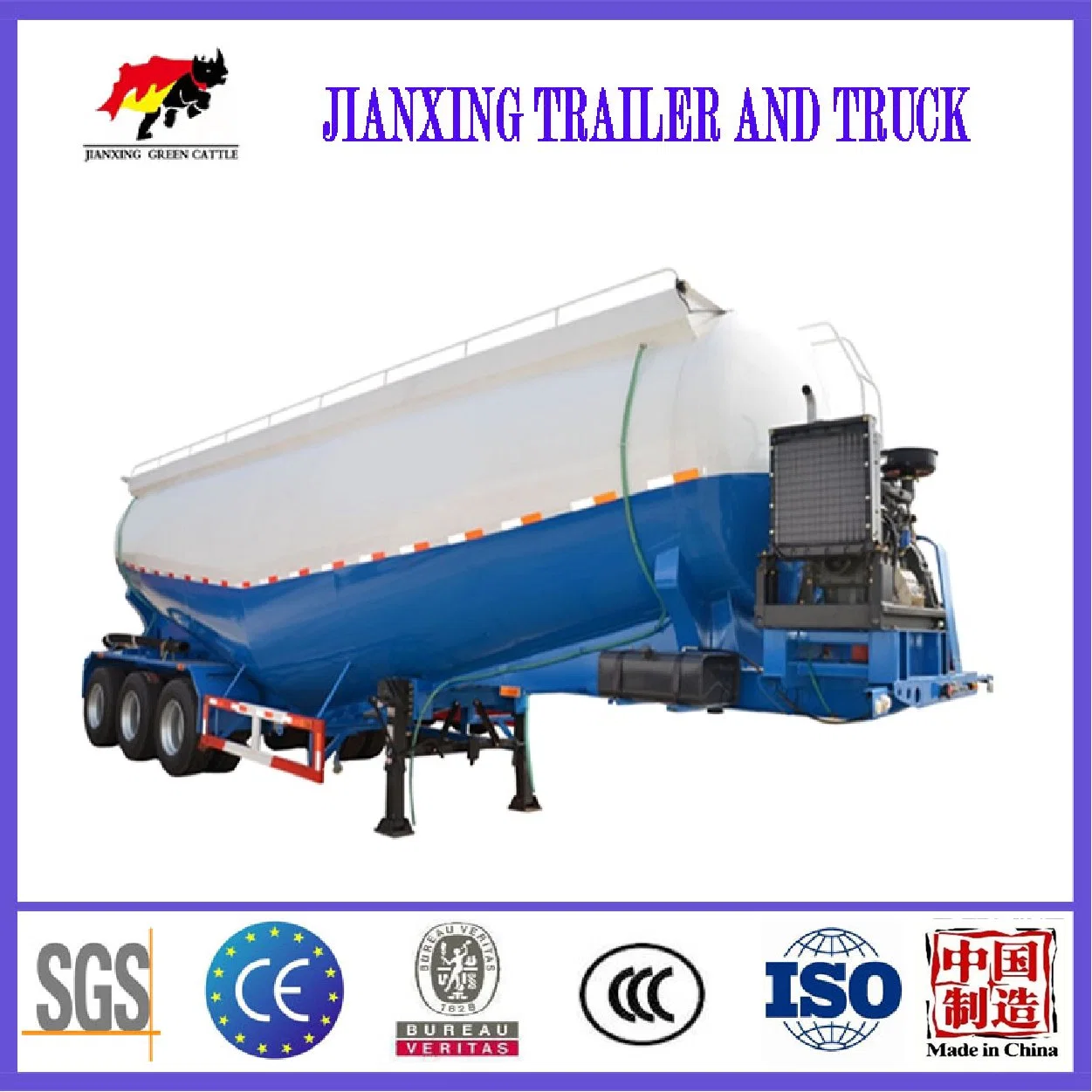 Supplier Mini Bulk Cement Tank Semi Trailer Concrete Pump Trailer China Truck Trailer Fuwa Axles