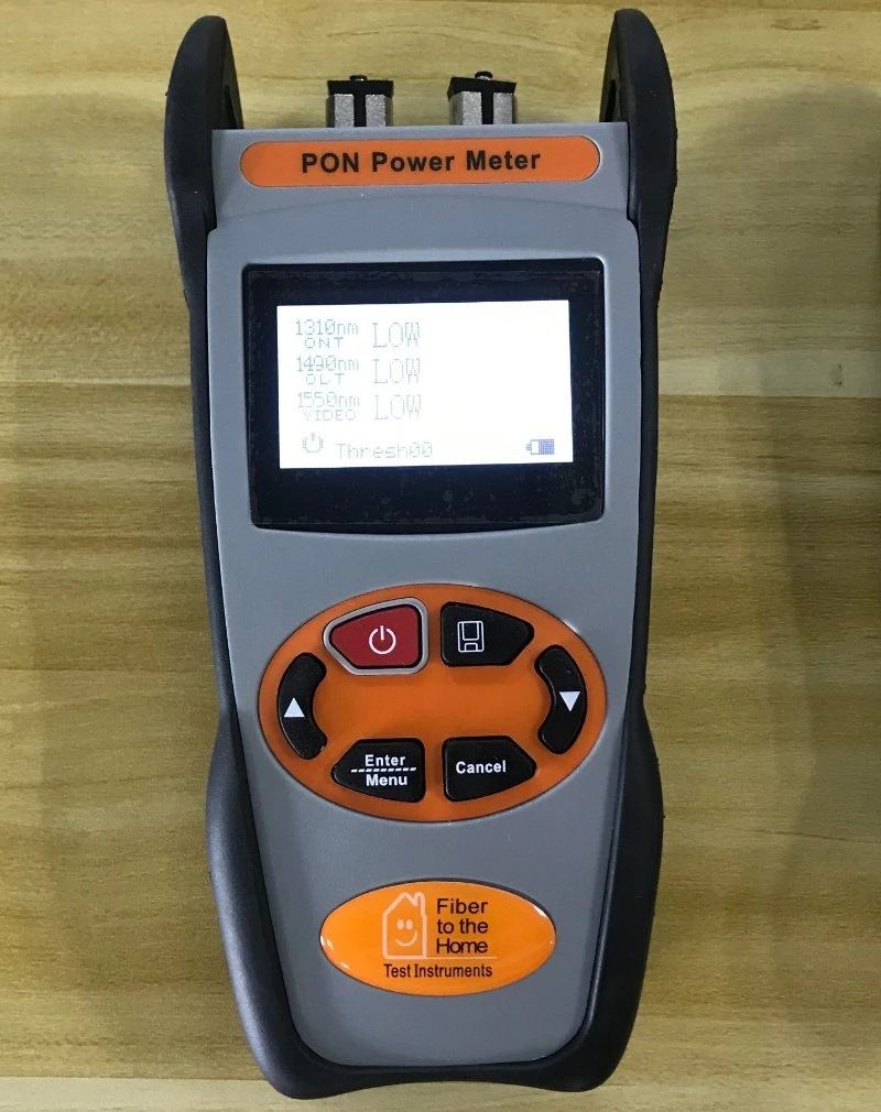 Wattmètre à fibre optique Wf1209 Pon Epon GPON et Gepon 1490 nm 1 550 nm1 310 nm