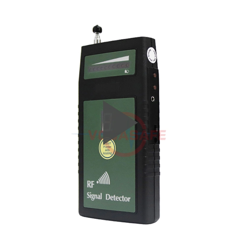 Professional RF Wireless Bug Detector Wireless Lens Hunter with Strong Signal Warning