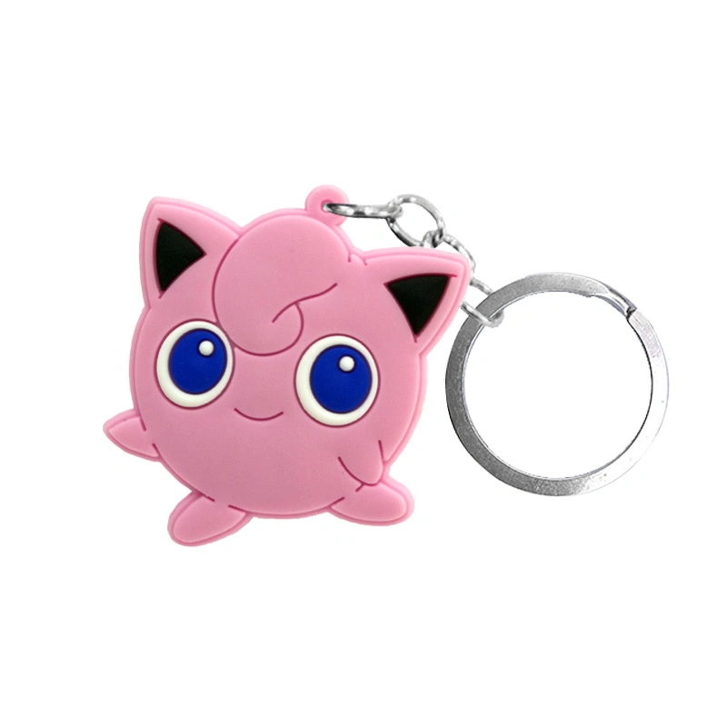 Customized Logo Cartoon Characters Anime Soft Touch PVC Key Ring Key Accessories