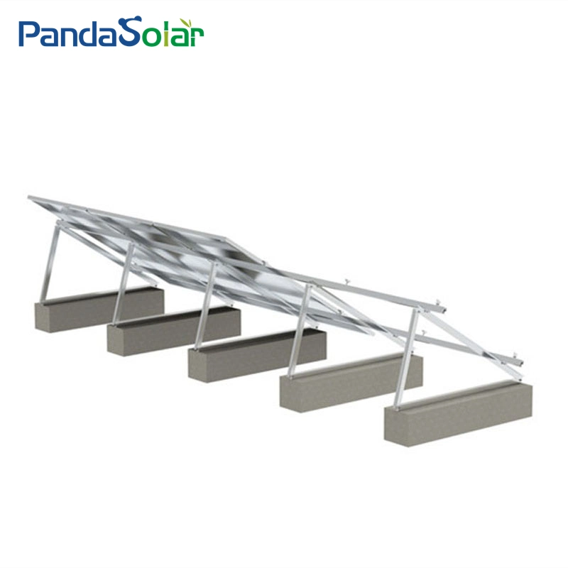 Usine OEM solaire en aluminium anodisé de rayonnage de fixation du support profil triangle réglable