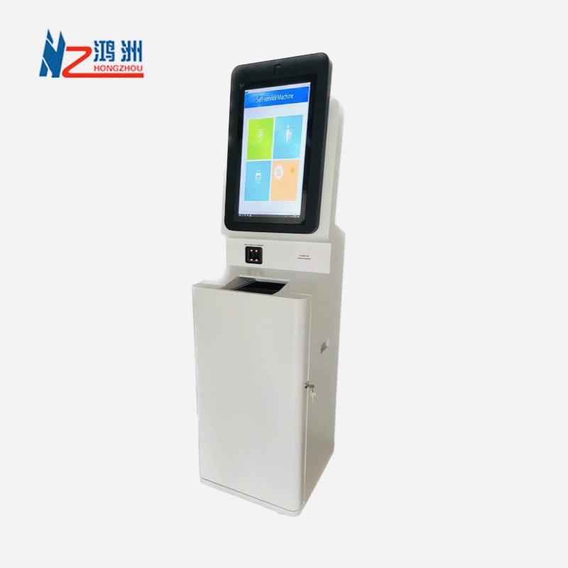 21.5 Inch Factory Cash Payment Kiosk with Cash Acceptor Coin Acceptor A4 Printing Machine Card Dispensing Kiosk