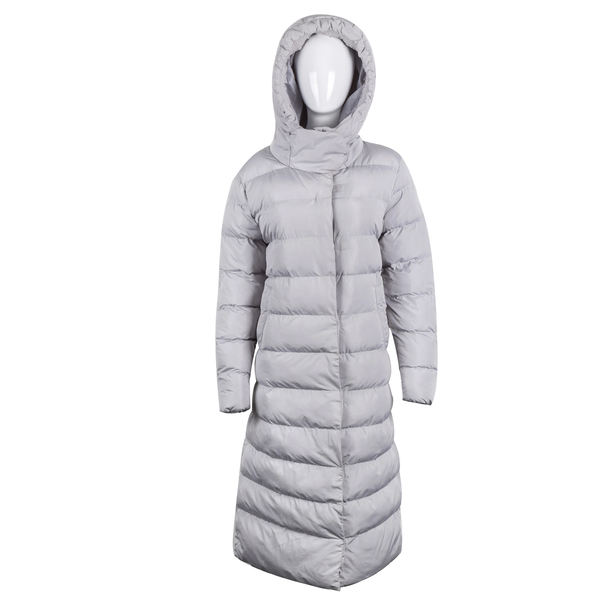 Frauen Winter Mode Oberbekleidung Lange Mantel Gepolterte Kleidung