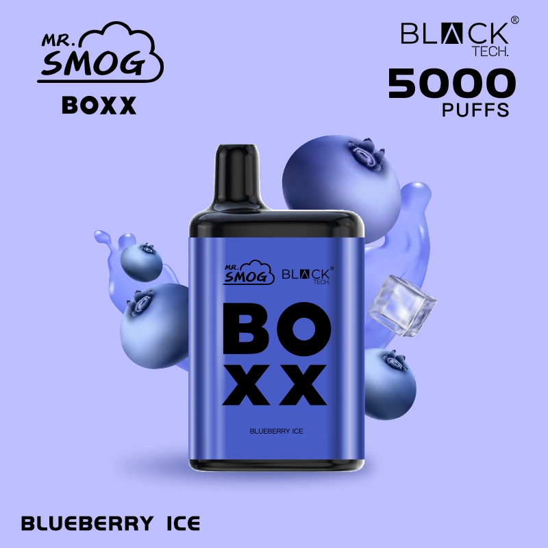 Nueva Marca mercado Mr Smog Boxx 5000 Puffs 5% Nicotina Bang I obtener XXL Pod Mod recargable desechable Vap Malasia E Precio del cigarrillo