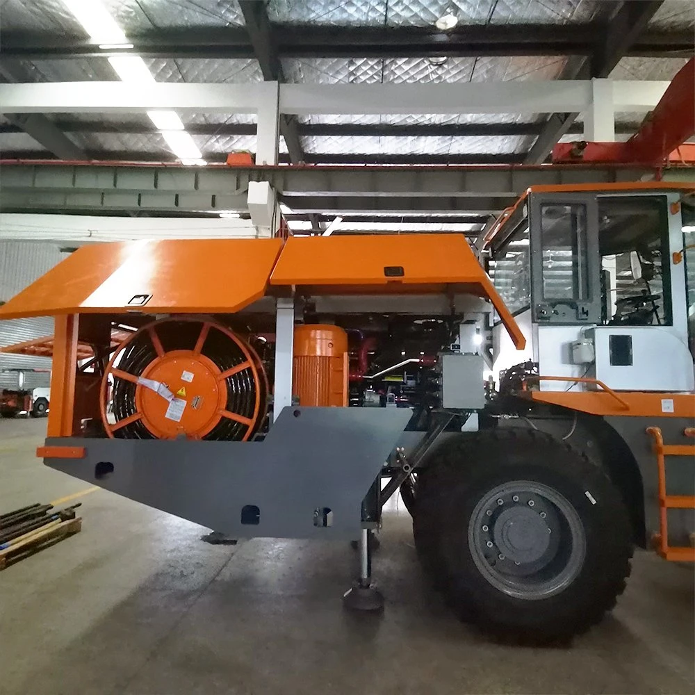 Max. 500m Diesel D Miningwell Twin Three Single-Boom Untertage Mine Bohrer Jumbo Uj33