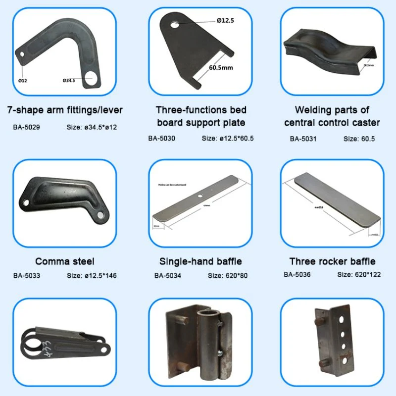 CNC Machining Mobiliario de hospital hardware Cuidado de la cama Panel piezas de soldadura