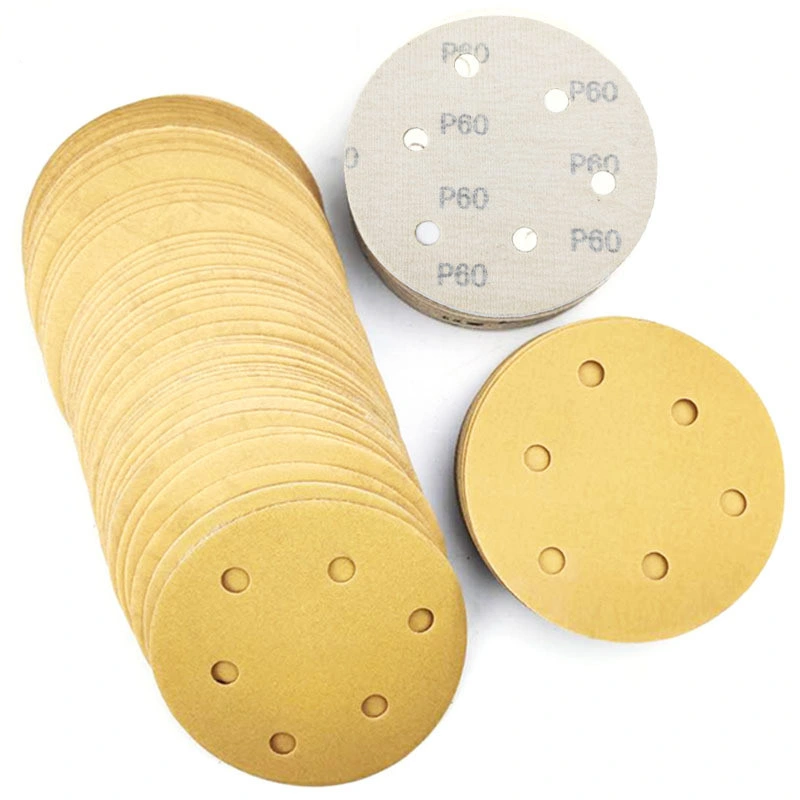 Yellow 400 Grit Fine Velcro Abrasive Sanding Disc