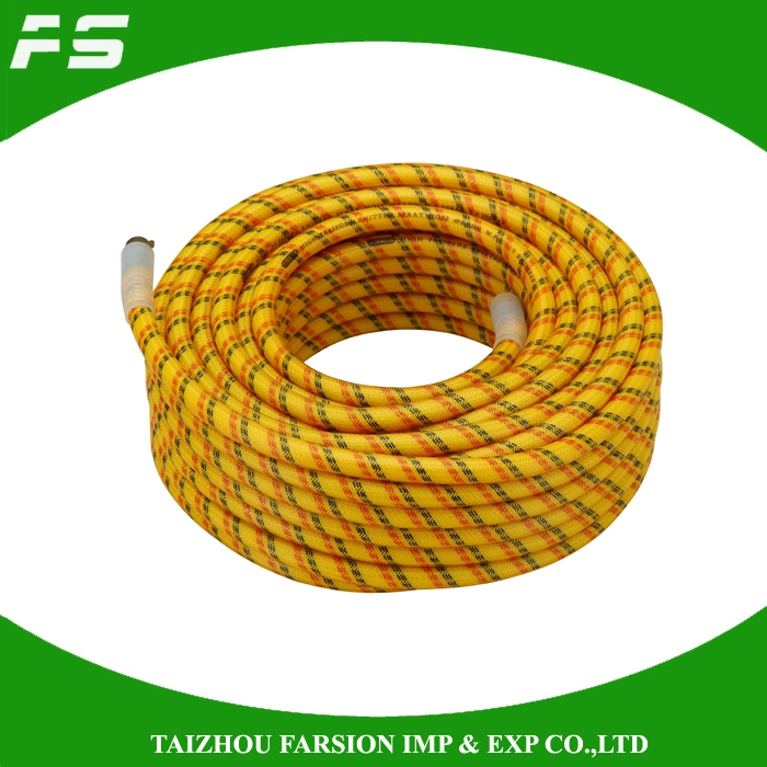 5/16 Inch 8.5mm Knitted High Pressure Agriculture Irrigation Power Chemical Resistance PVC Spray Hose with Brass Connector