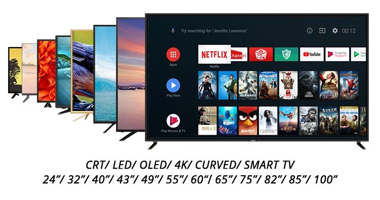 Высококачественный металлический телевизор Amaz OEM Al409 50/55/65/75/85" Светодиод smart TV