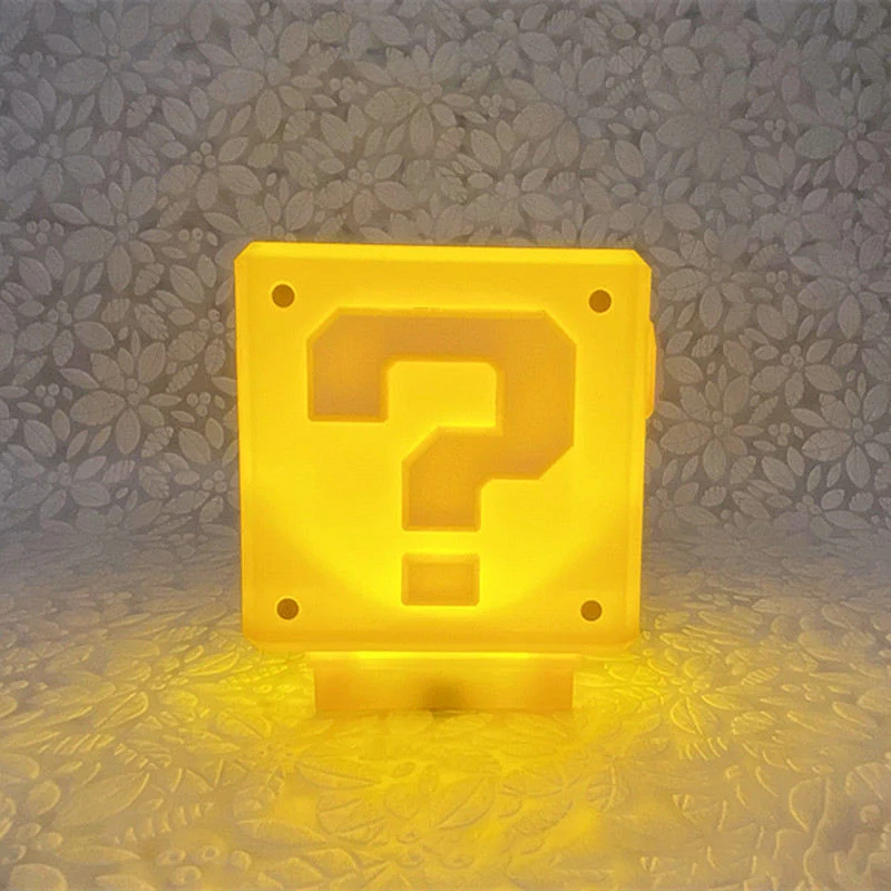 3D Creative LED Question Mark USB Rechargeable Desktop Night Light Bedside Lamp