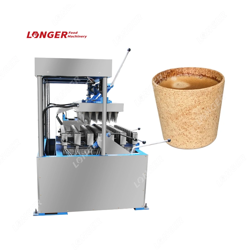 Biscuit Cup Maker Equipment Edible Wafer Coffee Cups Making Machine