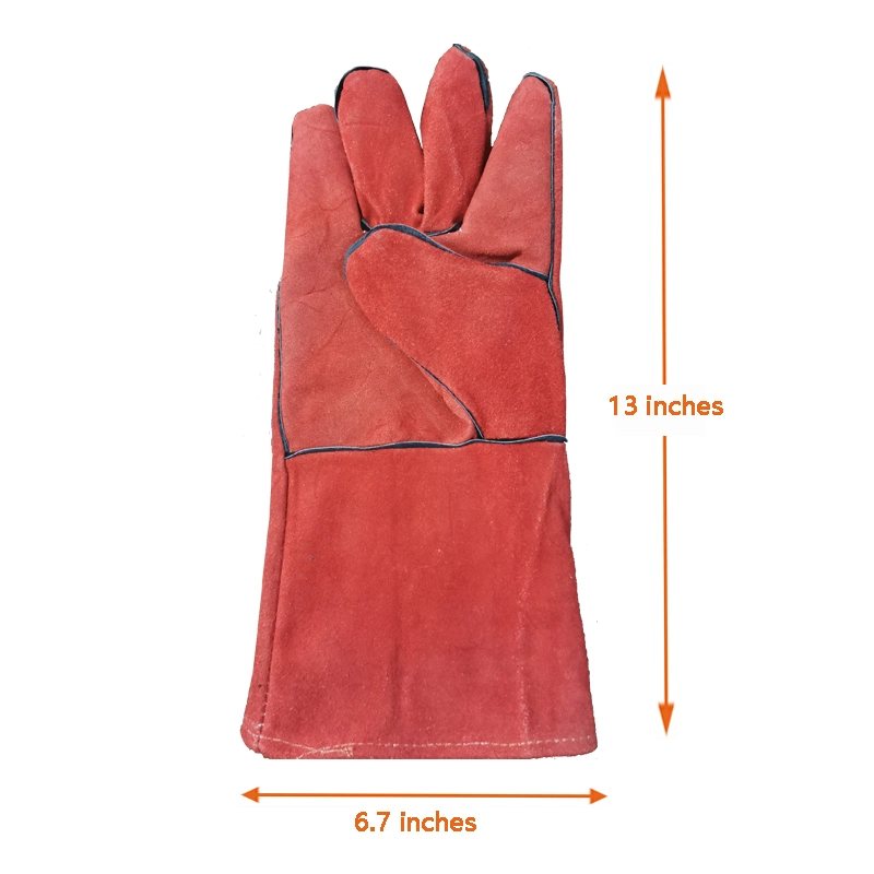 Leather BBQ Oven Grill Handschuhe Gloves Heat Resistant BBQ Grill Golves