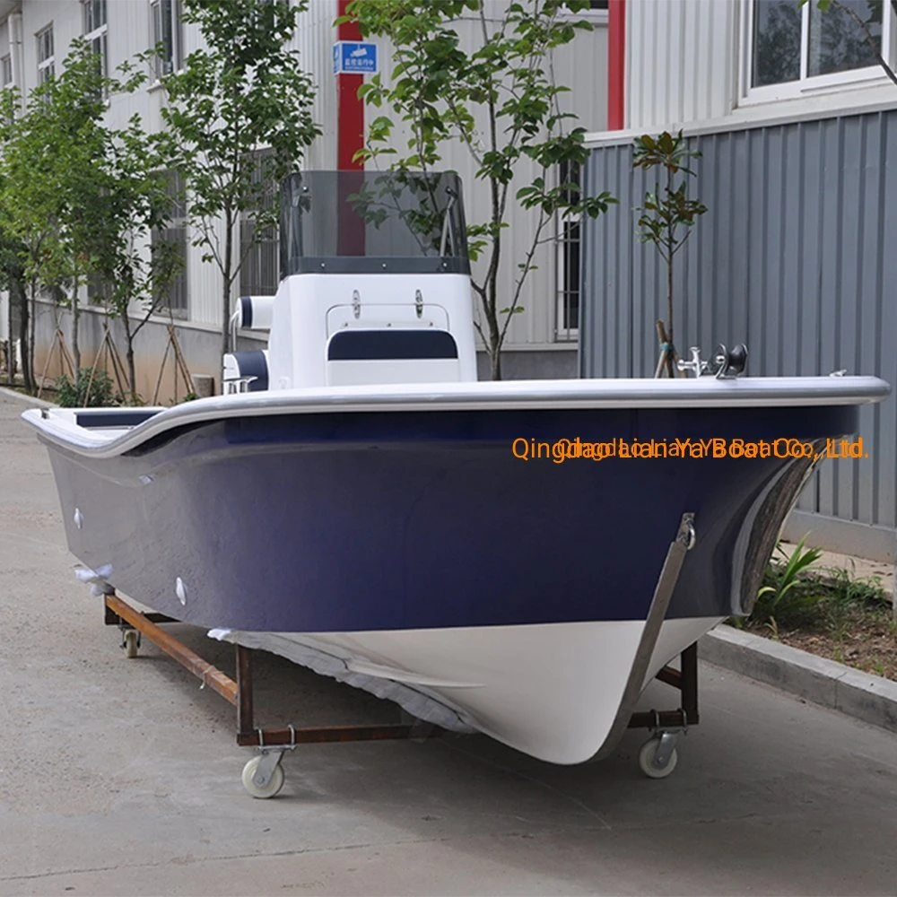 Liya 14-25pieds Bateau de pêche en fibre de verre Panga Bateau Bateau à passagers de la vitesse de l'eau de la rivière des bateaux à moteur pour la vente