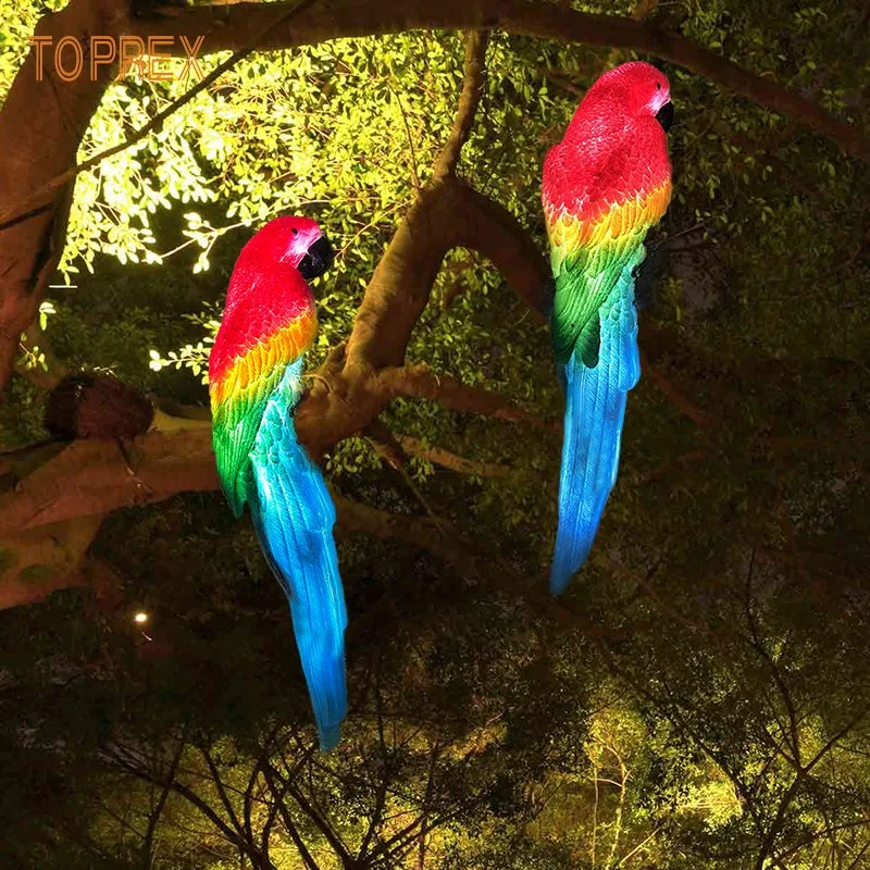 Jardin Paysage extérieur en résine Parrot Lights pour le parc