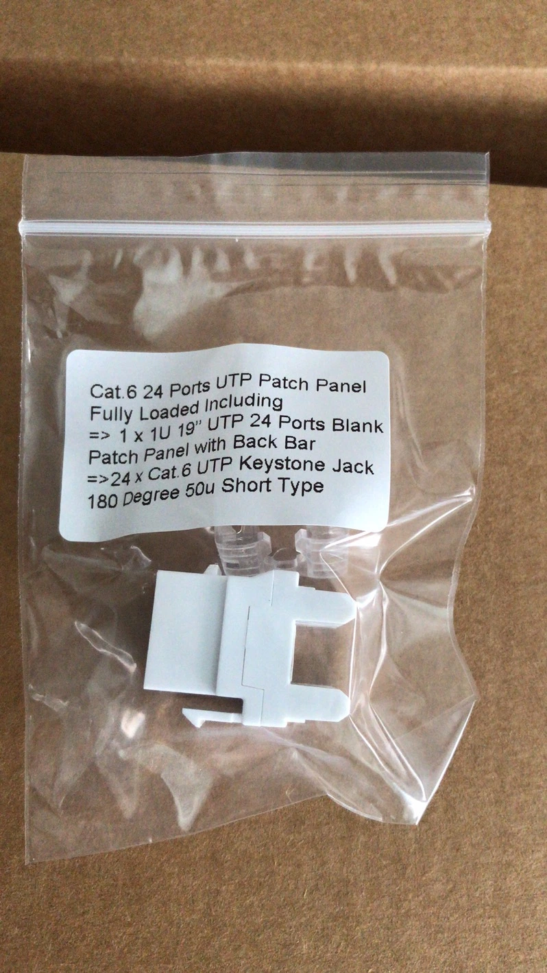 CAT6 UTP Tool Free Keystone Jack up-Down Crimping