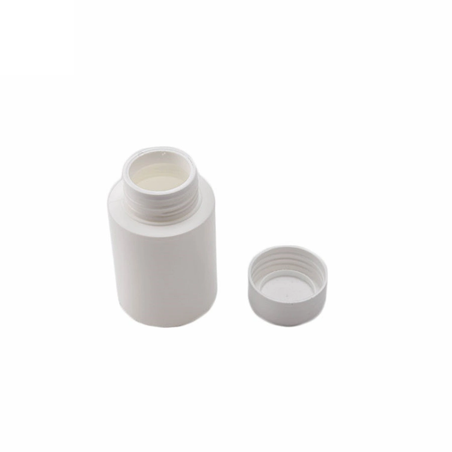 HDPE White Disposable Round Empty Plastic Pill Bottle for Medicine